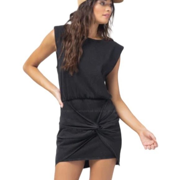 l*space Other - L*Space Jesse Mini Dress 100% Cotton Washed Black Size XL NWT